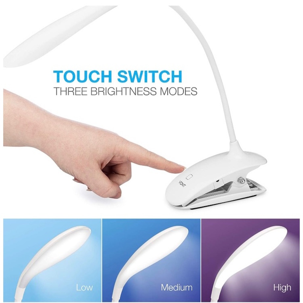 LED Clip On Reading Light, Book /Computer